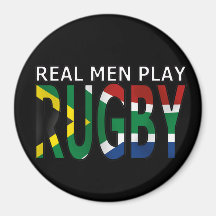Wirkliches Mannspiel Rugby Südafrika Kühlschrankmagnet