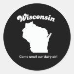 Wisconsin - Molkereiluft-T-Shirt Sticker