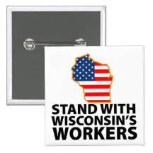 Wisconsin-Proteste Button