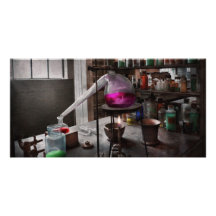 Wissenschaft - Chemiker - Chemie für Medizin Photo Karten Vorlage