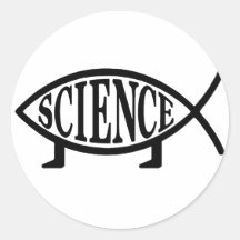 Wissenschafts-Fische Runde Sticker