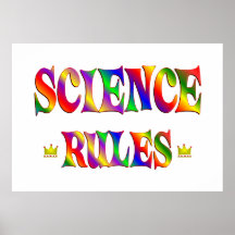Wissenschafts-Regeln Posterdrucke