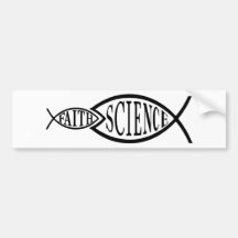 Wissenschafts-Trumpf-Glauben-Fische Auto Aufkleber