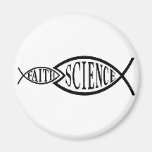Wissenschafts-Trumpf-Glauben-Fische Kühlschrankmagnete