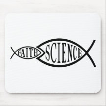 Wissenschafts-Trumpf-Glauben-Fische Mousepad
