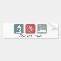 Wissenschafts-Verein (Quadrate) Autosticker