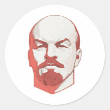 Wladimir Lenin Runde Aufkleber