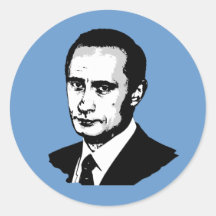 Wladimir Putin Runde Aufkleber