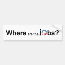 Wo die Jobs sind Auto Aufkleber