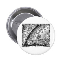 Wo Himmel und Erde sich trifft Anstecknadelbutton
