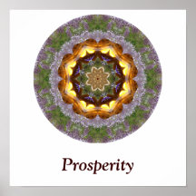 Wohlstands-Mandala-Plakat