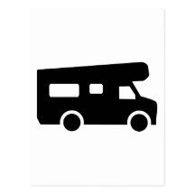 Wohnwagen - Motorhome Postkarte