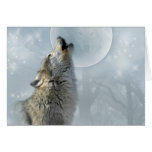 Wolf-blauer Mond Karte