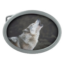 Wolf-Entwurfs-Gürtelschnalle
