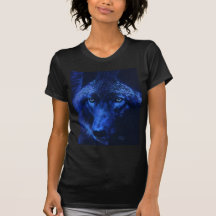 Wolf in Mondschein (b) T-shirts