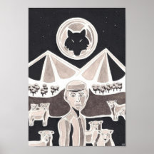 Wolf Posterdrucke