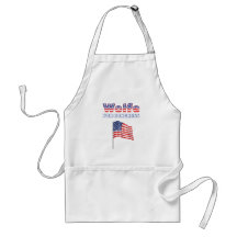 Wolfe für Kongress-patriotische amerikanische Flag Schürze