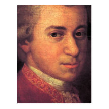Wolfgang Amadeus Mozart Postkarte