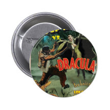 WOLFMAN GEGEN DRACULA durch Philip J. Riley Anstecknadelbutton