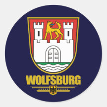 Wolfsburg Runder Aufkleber