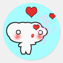 Wolke in der Liebe… Runde Sticker