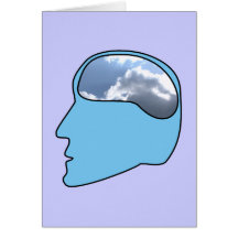 Wolken Kopf clouds head Karte