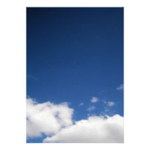 Wolken u. blauer Himmel-Einladung