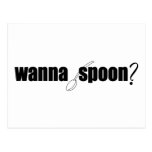Wollen Sie Spoon? Postkarte