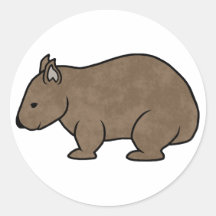 Wombat Grafik Sticker