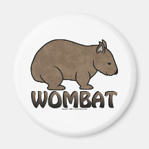 Wombat Logo II Magnete