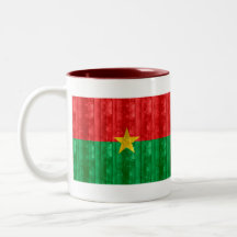 Wooden Burkinabe Flag Coffee Mugs