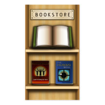 Wooden Shelf Book Store Bookstore Business Cards