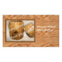 Woodturner kundenspezifische Foto-Visitenkarte-Sch