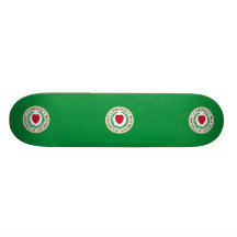 Worcester, Massachusetts, Vereinigte Staaten Bedrucktes Skateboard