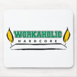 Workaholic-brennende Kerze an beiden Enden Mousepads