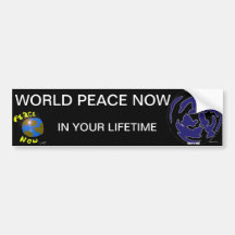 WORKD FRIEDEN AUTOSTICKER
