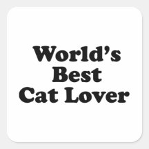 World's Bes Cat Lover Sticker