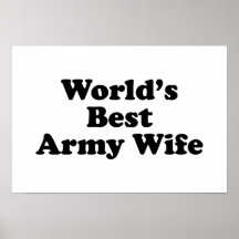 World's Best Army Wife Posters