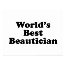 World's Best Beautician Postcards