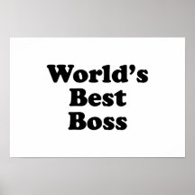 World's Best Boss Print