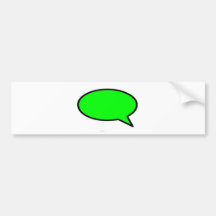 Wort-Blasen-Recht-Grün die MUSEUM Zazzle Geschenke Autosticker