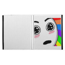 Wow-Regenbogen-Comic-Gesicht