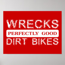 Wrack-tadellos guter Schmutz fährt Motocross-Plaka
