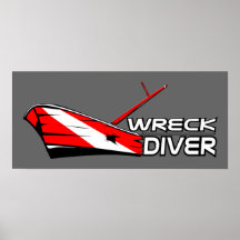 Wrack-Taucher-Plakat