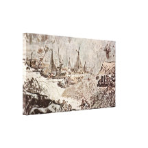 Wu Wei - die Vergnügen des Fischerdorfs Gespannter Galeriedruck