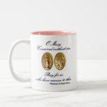 Wunderbare Medaillen-Gebets-Schale 2 Tee Tasse