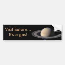 Wunderbares Saturn-Bild von der NASA Auto Sticker