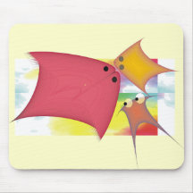 Wunderliche Fisch-Geschenke Mauspads