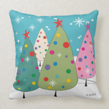 Wunderliches Weihnachtsbaum-Kissen