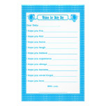 Wünsche für Baby - Babyparty-Andenken-Elefant B Personalisiertes Druckpapier
